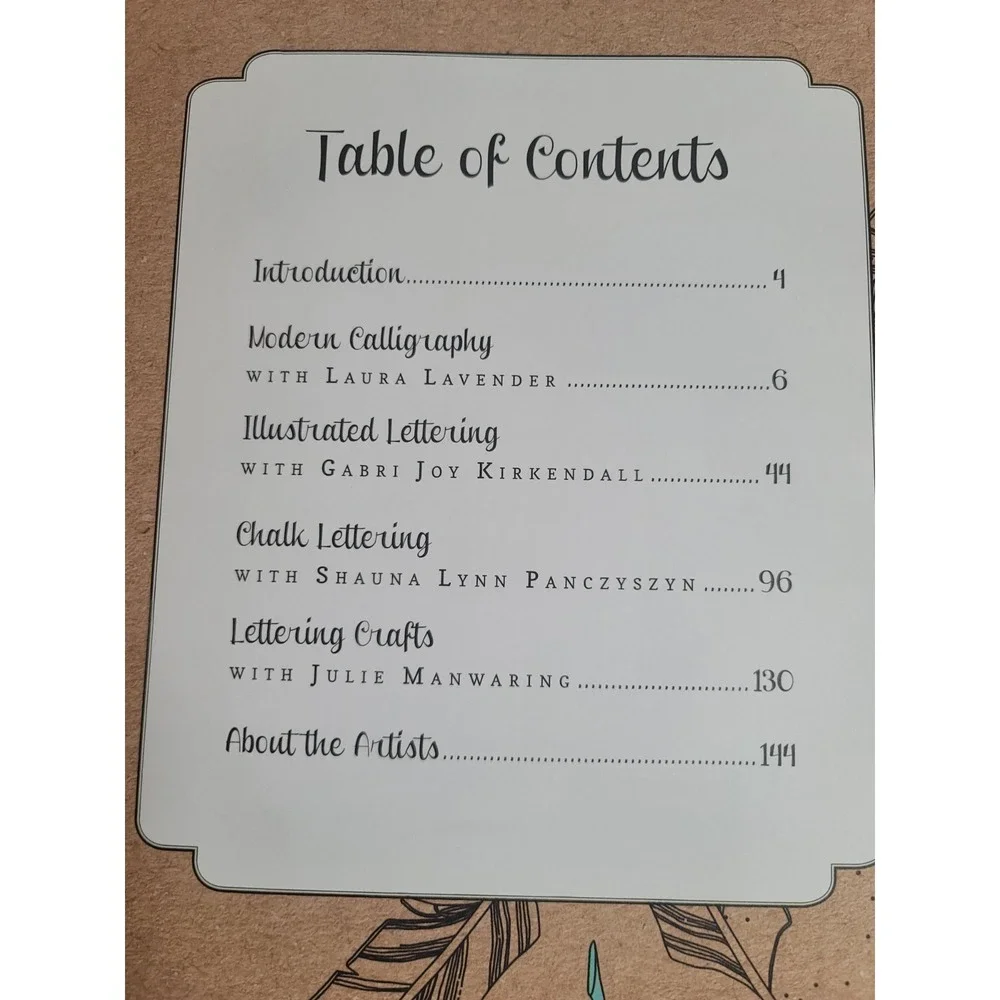 Lot 2 Creative Lettering & Beyond‎ Inspiring Tips Techniques and Ideas Book Kit